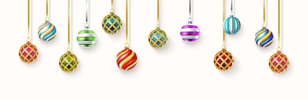 Ilustración vectorial Fondo de feliz Navidad y feliz año nuevo. Banner de saludo de vacaciones, un volante