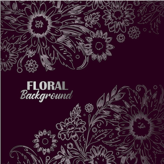 Vector ilustración vectorial de fondo floral real