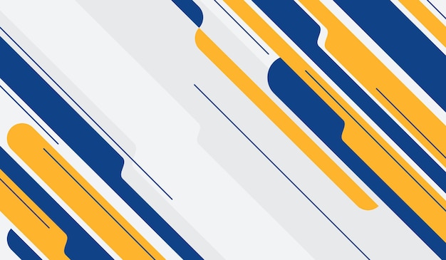 Ilustración vectorial de fondo geométrico abstracto azul y amarillo