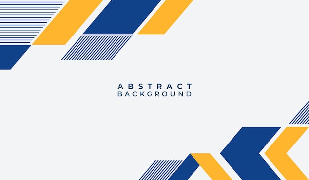 Ilustración vectorial de fondo geométrico abstracto azul y amarillo