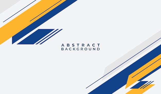 Ilustración vectorial de fondo geométrico abstracto azul y amarillo