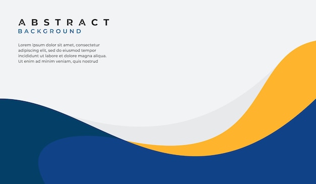 Ilustración vectorial de fondo geométrico abstracto azul y amarillo