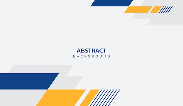 Ilustración vectorial de fondo geométrico abstracto azul y amarillo