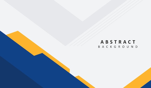 Ilustración vectorial de fondo geométrico abstracto azul y amarillo