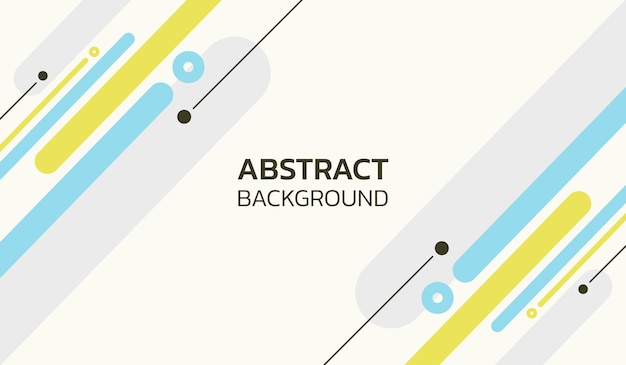 Ilustración vectorial de fondo geométrico abstracto azul y amarillo