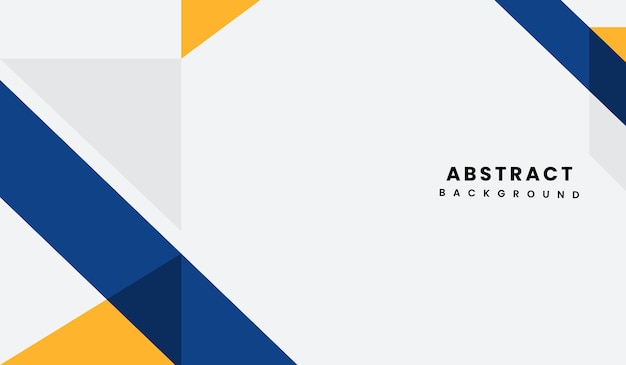 Ilustración vectorial de fondo geométrico abstracto azul y amarillo