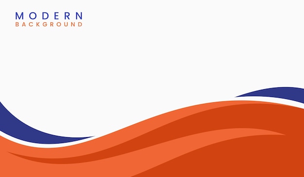Ilustración vectorial de fondo geométrico abstracto azul y naranja