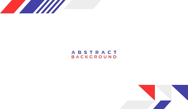 Ilustración vectorial de fondo geométrico abstracto azul y rojo