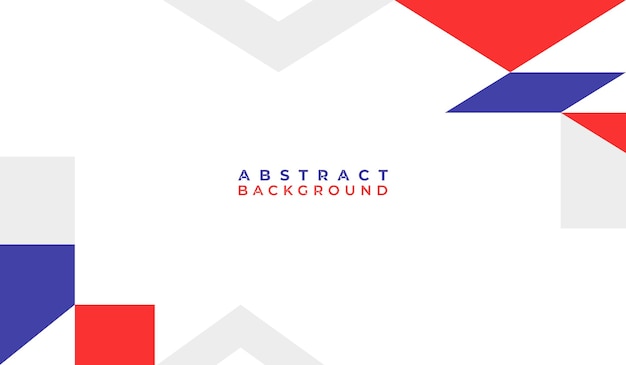 Ilustración vectorial de fondo geométrico abstracto azul y rojo