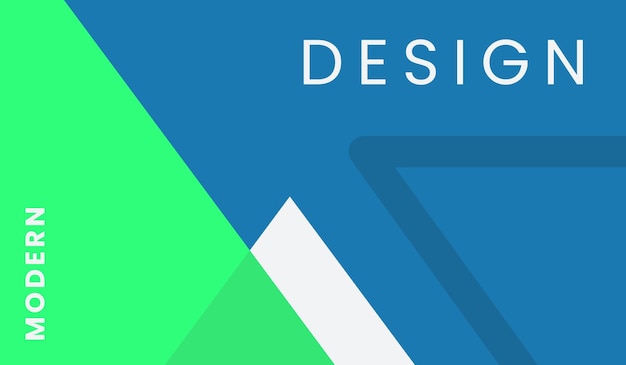 Ilustración vectorial de fondo geométrico abstracto azul y verde
