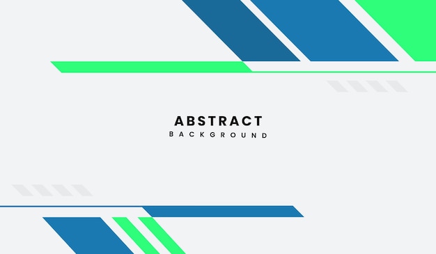 Ilustración vectorial de fondo geométrico abstracto azul y verde
