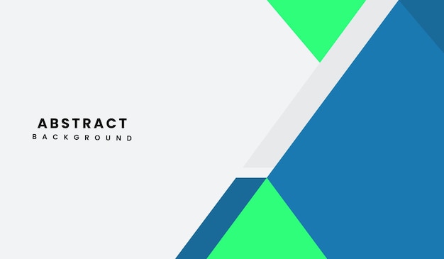 Ilustración vectorial de fondo geométrico abstracto azul y verde