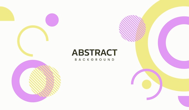 Ilustración vectorial de fondo geométrico abstracto de color púrpura y amarillo