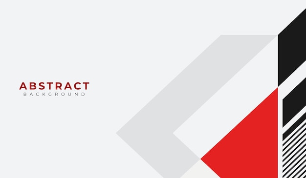 Ilustración vectorial de fondo geométrico abstracto en rojo y negro