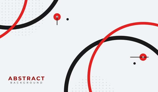 Ilustración vectorial de fondo geométrico abstracto en rojo y negro
