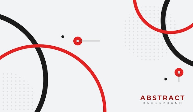 Ilustración vectorial de fondo geométrico abstracto en rojo y negro