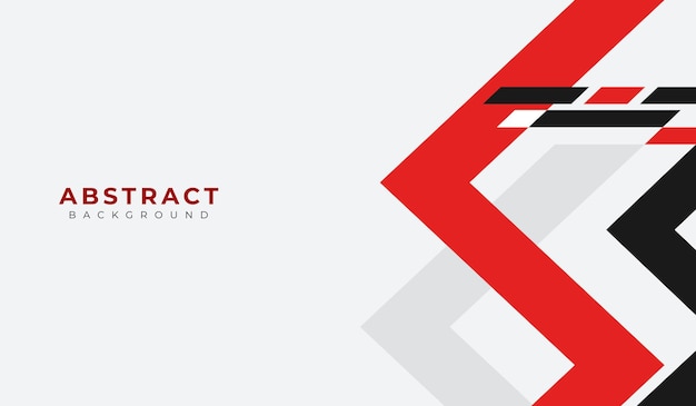 Ilustración vectorial de fondo geométrico abstracto en rojo y negro