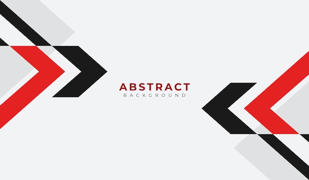 Ilustración vectorial de fondo geométrico abstracto en rojo y negro