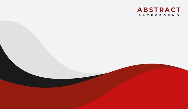 Ilustración vectorial de fondo geométrico abstracto en rojo y negro
