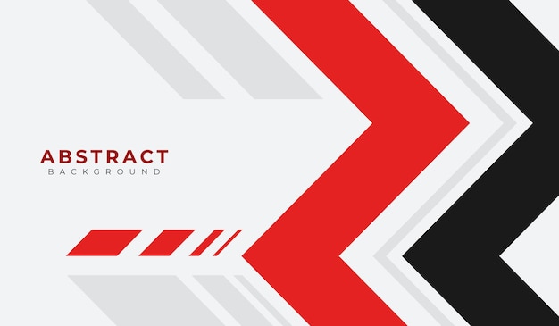 Ilustración vectorial de fondo geométrico abstracto en rojo y negro
