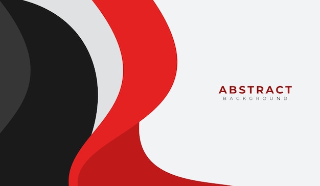 Ilustración vectorial de fondo geométrico abstracto en rojo y negro