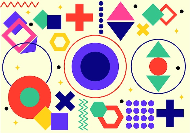 Ilustración vectorial de fondo geométrico abstracto