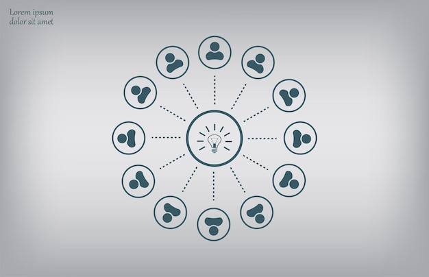 Ilustración vectorial de fondo gris