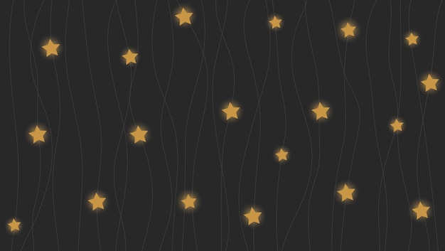 Ilustración vectorial fondo de hilos con colgantes de estrellas fondo con linternas wallp