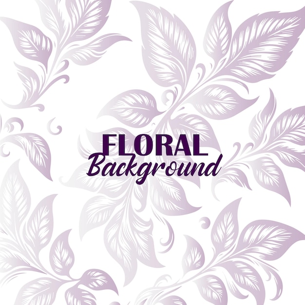 Vector ilustración vectorial de fondo de hojas florales