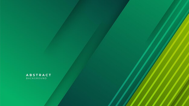 Ilustración vectorial de fondo de líneas verdes modernas abstractas