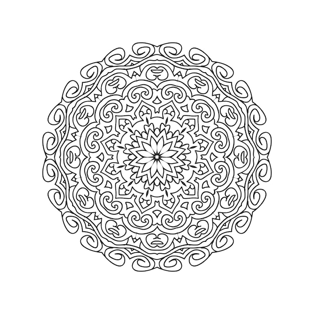 Ilustración vectorial de fondo del mandala islámico