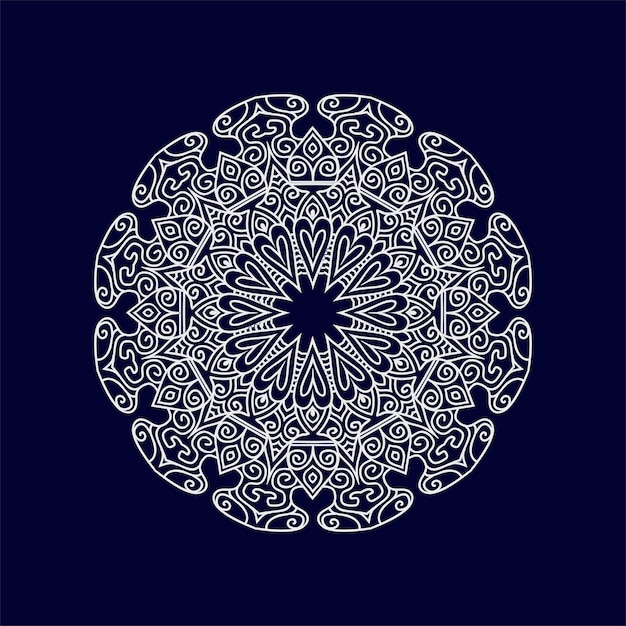 Ilustración vectorial de fondo del mandala islámico