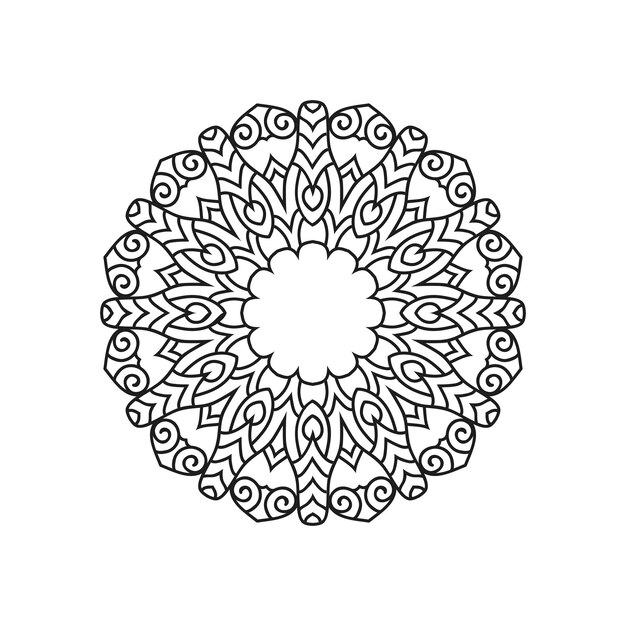 Ilustración vectorial de fondo del mandala islámico