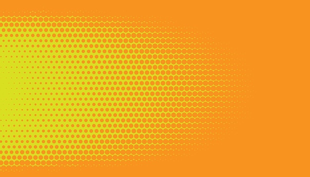 Ilustración vectorial de fondo de medio tono abstracto naranja y amarillo