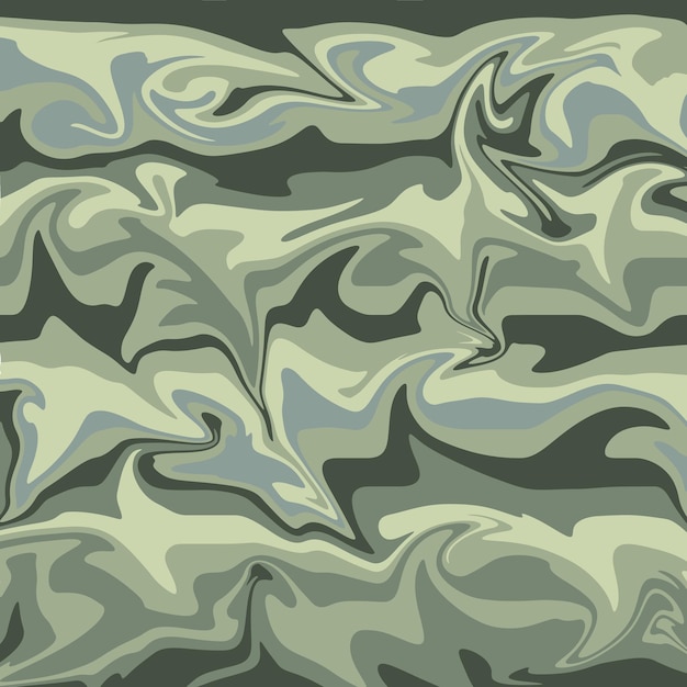 Ilustración vectorial Fondo ondulado abstracto en colores verde gris y verde claro