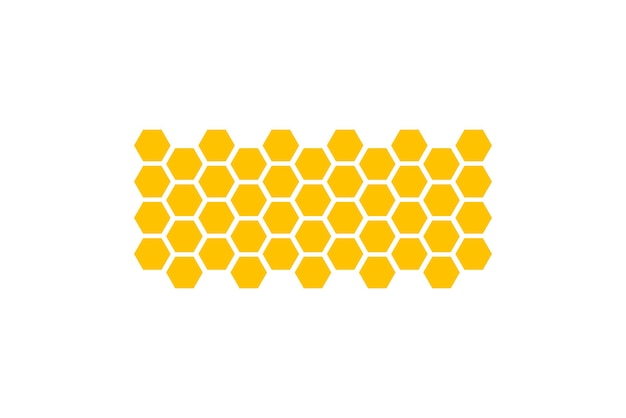 Ilustración vectorial de fondo del panal de abejas