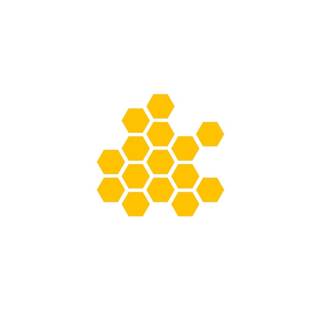 Ilustración vectorial de fondo del panal de abejas