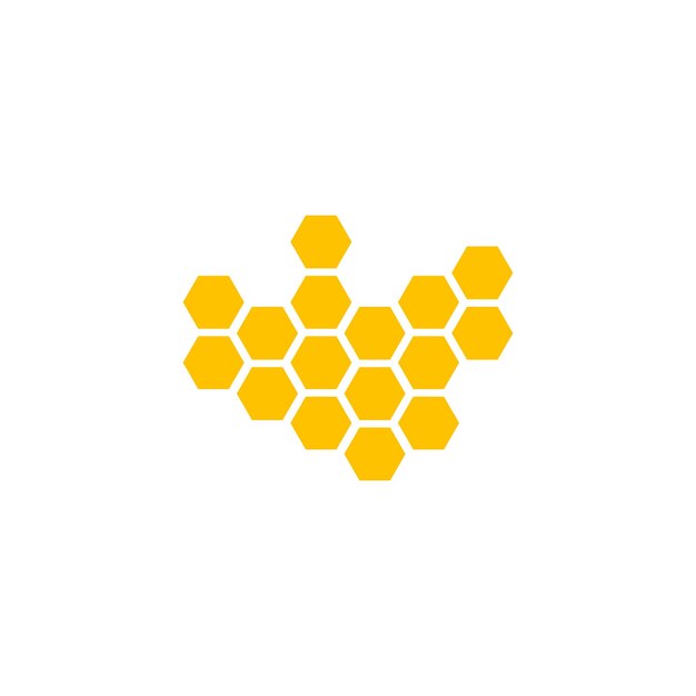 Ilustración vectorial de fondo del panal de abejas