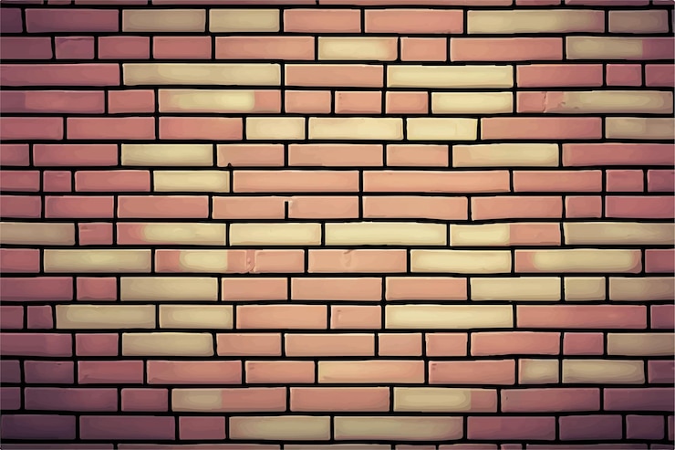 Vector ilustración vectorial del fondo de la pared de ladrillo