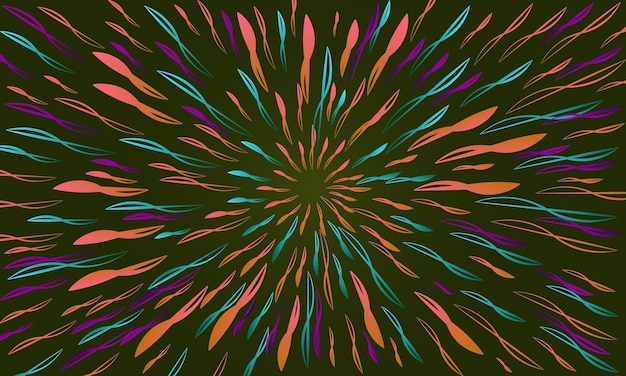 Ilustración vectorial de fondo de patrón abstracto de color brillante