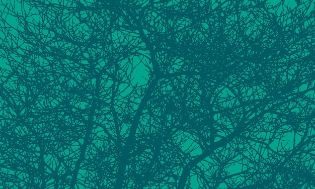 ilustración vectorial de fondo de patrón de árbol verde abstracto