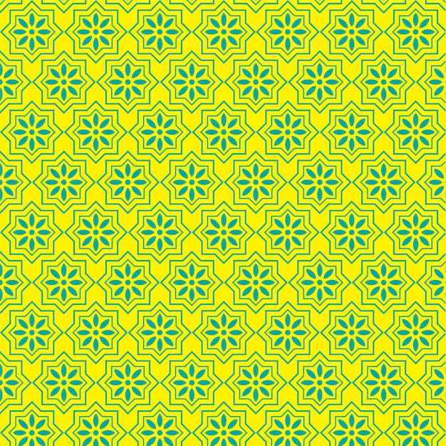Ilustración vectorial de fondo con patrón sin costuras islámico