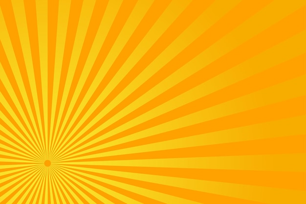 Ilustración vectorial de fondo del patrón de estallido de sol naranja