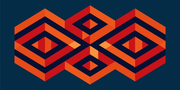 Ilustración vectorial de fondo de patrón geométrico