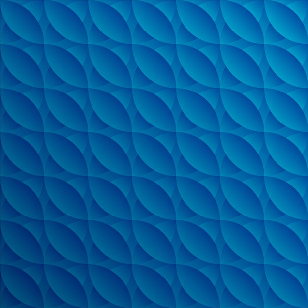 Ilustración vectorial de fondo de superficie 3D realista en azul