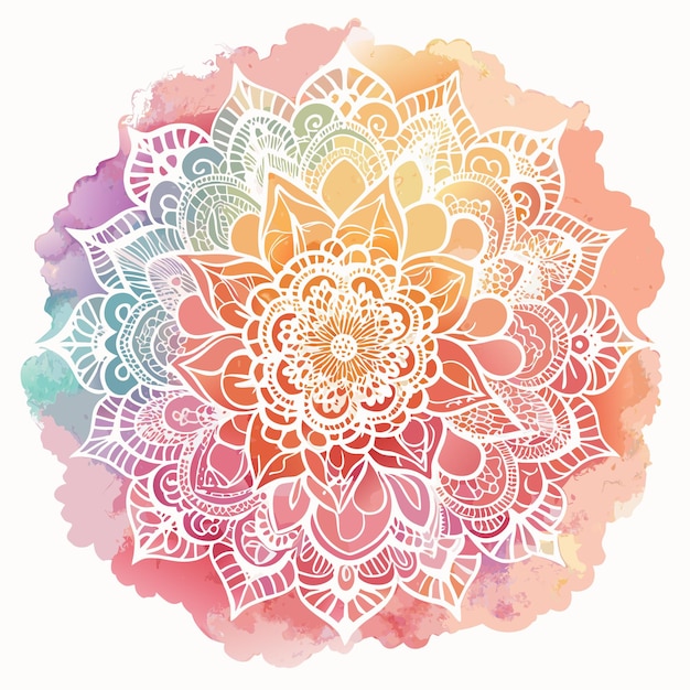 Ilustración vectorial de fondo con textura de acuarela
