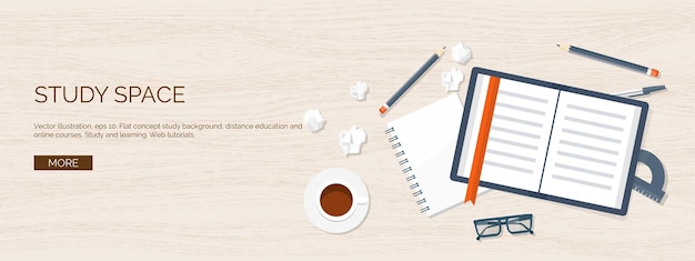 Ilustración vectorial fondos planos establecer educación a distancia cursos en línea escuela web