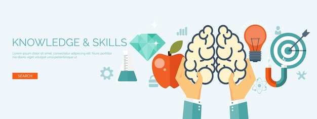 Ilustración vectorial fondos planos establecer educación a distancia cursos en línea escuela web