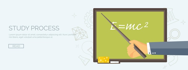 Ilustración vectorial fondos planos establecer educación a distancia cursos en línea escuela web