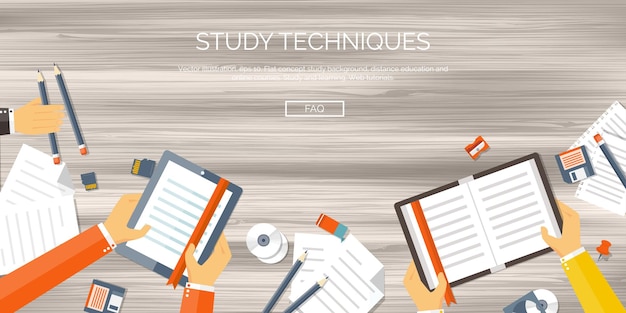Ilustración vectorial fondos planos establecer educación a distancia cursos en línea escuela web